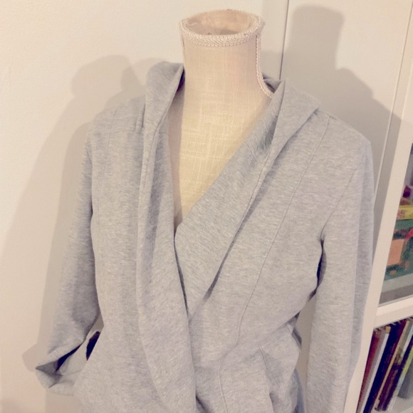 THE NORTH FACE Grey Cotton Hooded Jacket Size M - Picture 4 of 5